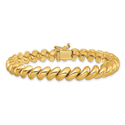 14K Polished San Marco Necklace, 17 x 10mm