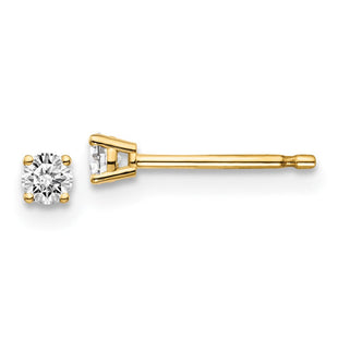 14y .. I1 J-K Diamond Stud Push-on Post Earrings (Style ST2-15)
