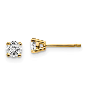 14y .. I1 J-K Diamond Stud Push-on Post Earrings (Style ST2-30)
