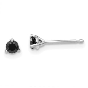 14k White Gold Earrings Style STBK - Classique Jewelry Inc.