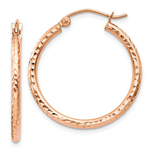 14k Rose Gold Earrings Style TE519 - Classique Jewelry Inc.