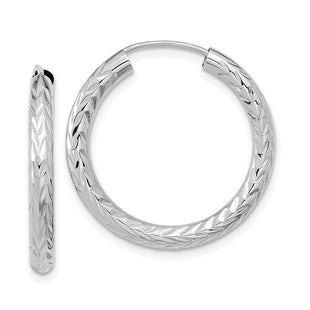 14k White Gold Earrings Style TF1005W - Classique Jewelry Inc.