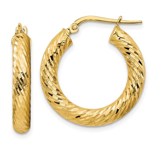 14k Yellow Gold Earrings Style TF1333 - Classique Jewelry Inc.