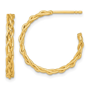 14k Yellow Gold Earrings Style TF2562 - Classique Jewelry Inc.