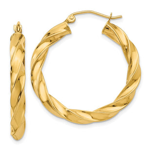 14k Yellow Gold Earrings Style TF590 - Classique Jewelry Inc.