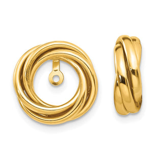 14k Polished Love Knot Earring Jackets (Style TH225)