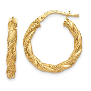 14k Yellow Gold Earrings Style TH693 - Classique Jewelry Inc.