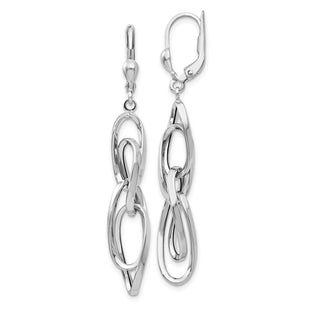 14k White Gold Earrings Style TH876 - Classique Jewelry Inc.