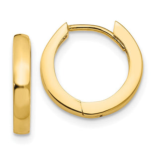 14k Round Hinged Hoop Earrings (Style TM607)