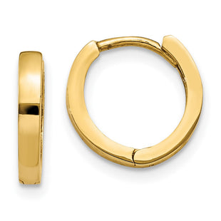 14k Round Hinged Hoop Earrings (Style TM619)