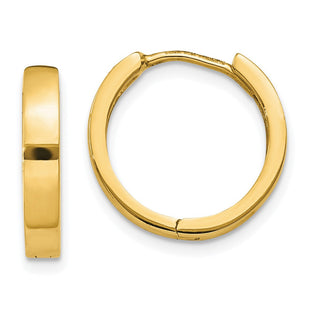 14k Round Hinged Hoop Earrings (Style TM624)
