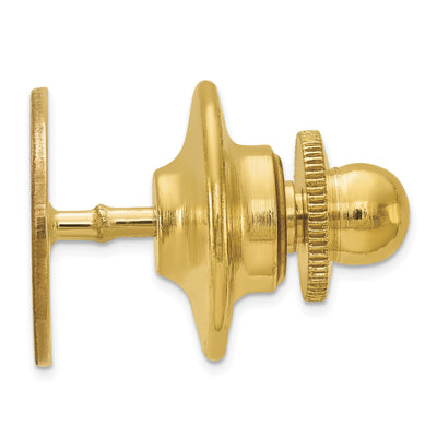 14K Men's Oval w/Line Design Tie Tac