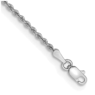 14K White Gold Regular Rope with Lobster Clasp Chain (Style W014S-7)
