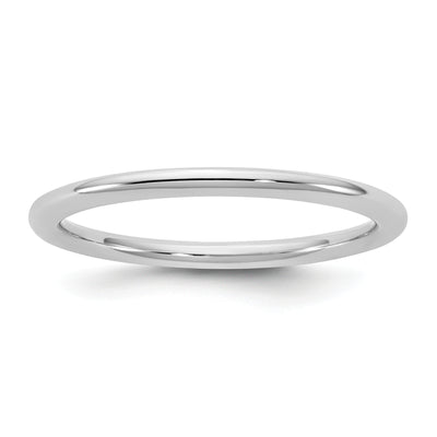 14K White Gold Standard Comfort Fit Band