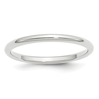 14K White Gold Standard Comfort Fit Band