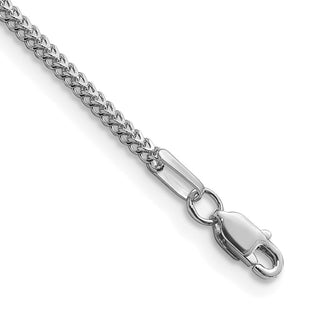 14K White Gold Franco with Lobster Clasp Bracelet (Style WFRA040-7)