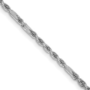 14k White Gold Chains Style WMIL030 - Classique Jewelry Inc.