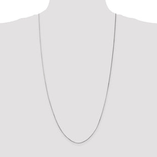 14K White Gold Octagonal Snake with Lobster Clasp Chain (Style WOS100-30)