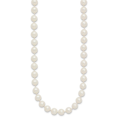 14K White Near-Round Freshwater Cultured Pearl Bracelet