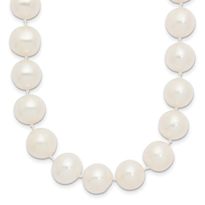 14K White Near-Round Freshwater Cultured Pearl Necklace