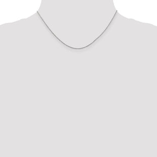 14K White Gold . Ropa with Spring Ring Clasp Chain (Style WRPA015-16)