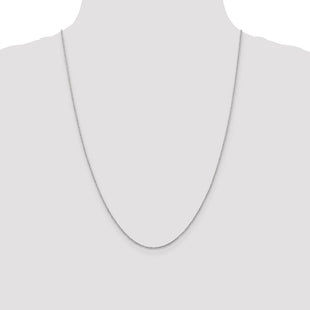 14K White Gold . Ropa with Spring Ring Clasp Chain (Style WRPA020-24)