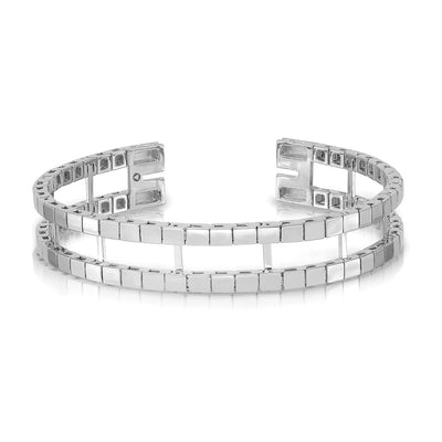 14K White Gold Tennis Jacket Blank, 6.5 x 11mm (4.0W-6.5)