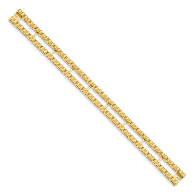 14K Tennis Jacket Blank, 6.5 x 10.5mm (2.0-6.5)