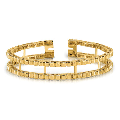 14K Tennis Jacket Blank, 6.5 x 10.5mm (2.0-6.5)