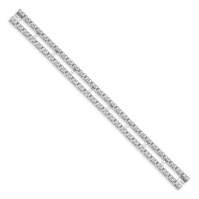 14K White Gold Tennis Jacket Blank, 6.5 x 10.5mm (3.5W-6.5)