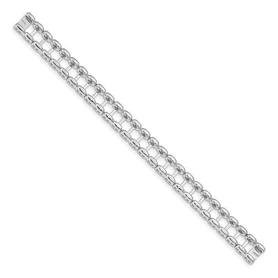 14K White Gold Tennis Jacket Blank, 6.5 x 10mm (3.0W-6.5)