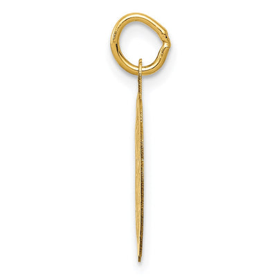 14K Special Sister Charm, 23 x 15mm