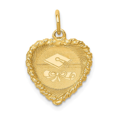 14K Graduation Cap Charm, 26 x 21mm