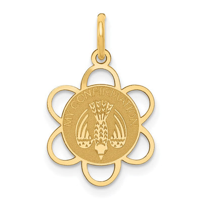 14K My Confirmation Charm, 22 x 13mm