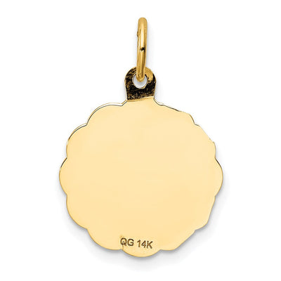 14K My Confirmation Charm, 22 x 16mm