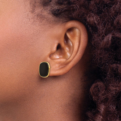 14K Black Onyx Earrings