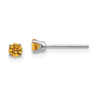 14k White Gold Earrings Style XBE119 - Classique Jewelry Inc.