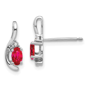 14k White Gold Earrings Style XBS383 - Classique Jewelry Inc.