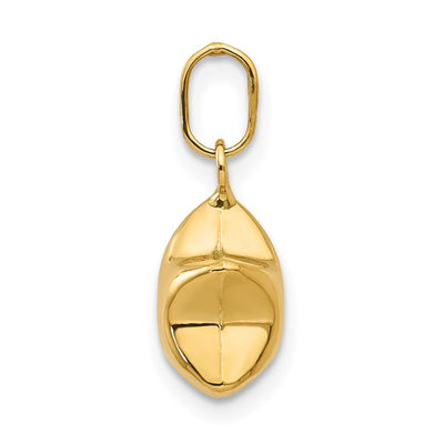 14K 3D Puffed Star Charm, 13 x 6mm