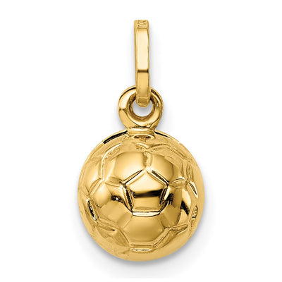 14K 3-D Soccer Ball Charm