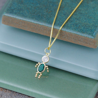 14K May Boy Birthstone Charm