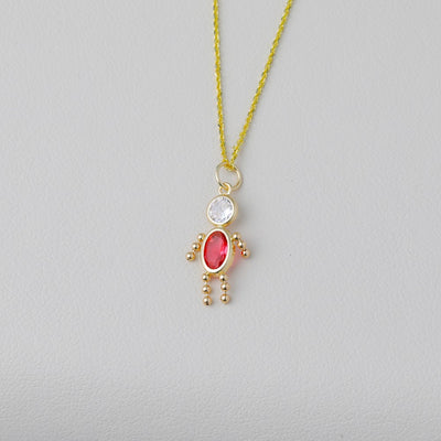 14K October Boy Birthstone Charm