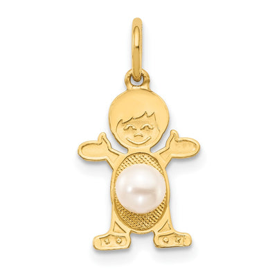 14K Boy FW Cultured Pearl-June