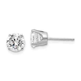 14k White Gold CZ stud earrings (Style XD13WCZ)