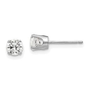 14k White Gold CZ stud earrings (Style XD9WCZ)