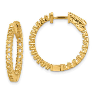 14k Round Hoop w/Safety Clasp Earring Mountings (Style XE1988)