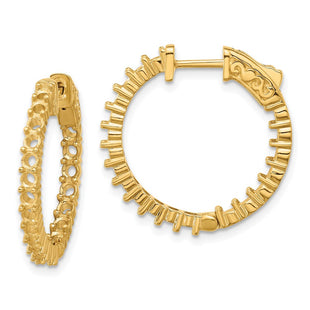14k Round Hoop w/Safety Clasp Earring Mountings (Style XE1994)
