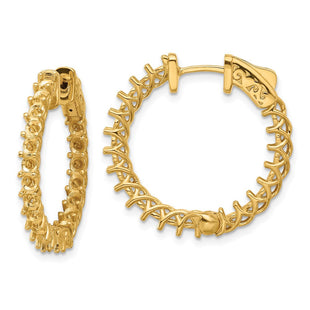 14k Round Hoop w/Safety Clasp Earring Mountings (Style XE2009)