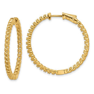 14k Round Hoop w/Safety Clasp Earring Mountings (Style XE2013)