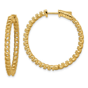 14k Round Hoop w/Safety Clasp Earring Mountings (Style XE2015)